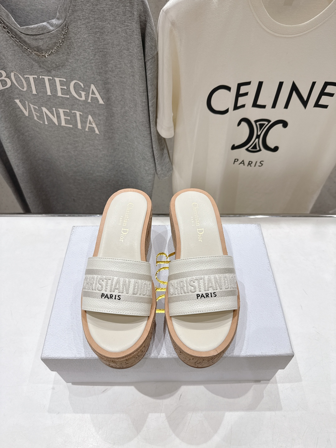 高版本出厂 Dior*迪奥F036 D家2026ss春夏新款仙女风坡跟厚底拖鞋1:1原版复刻 市面上最高