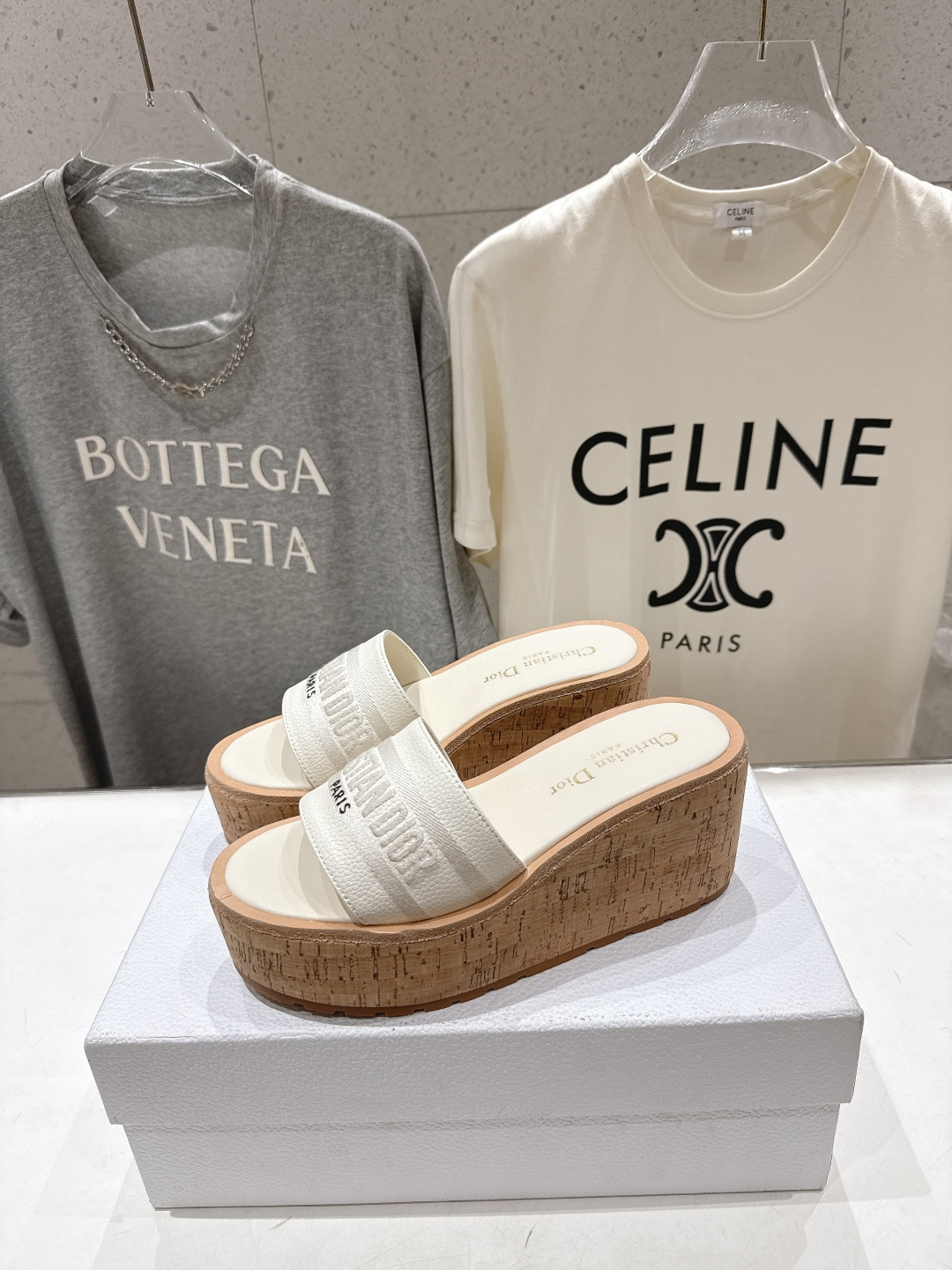 高版本出厂 Dior*迪奥F036 D家2026ss春夏新款仙女风坡跟厚底拖鞋1:1原版复刻 市面上最高