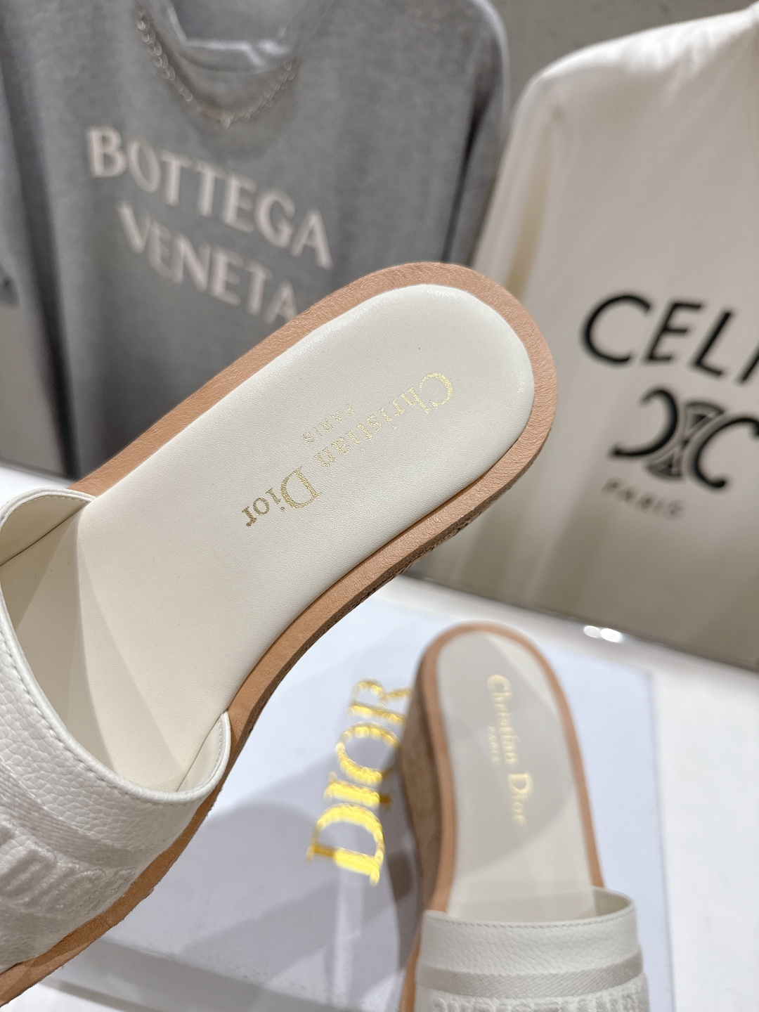 高版本出厂 Dior*迪奥F036 D家2026ss春夏新款仙女风坡跟厚底拖鞋1:1原版复刻 市面上最高