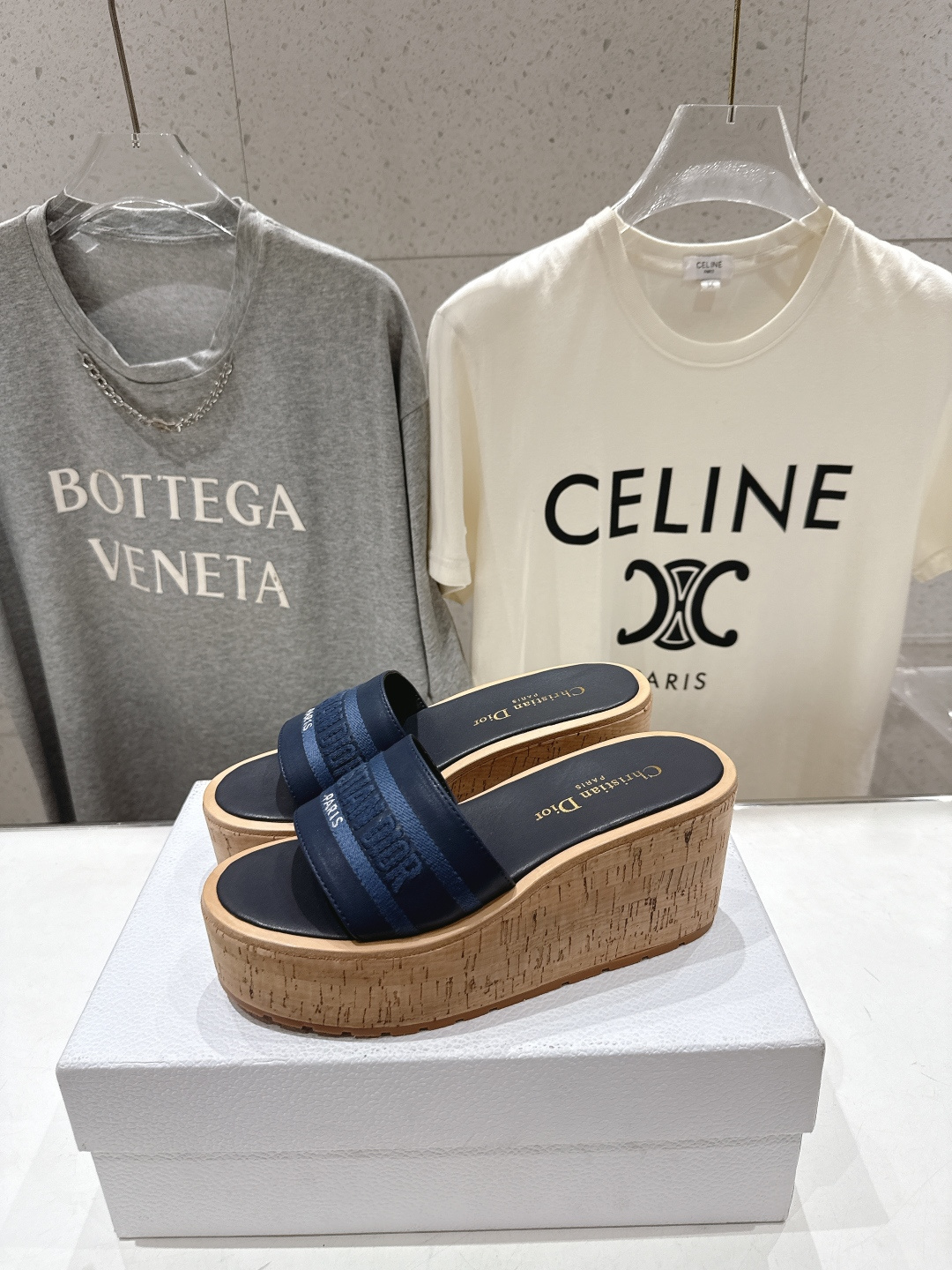 高版本出厂 Dior*迪奥F036 D家2026ss春夏新款仙女风坡跟厚底拖鞋1:1原版复刻 市面上最高