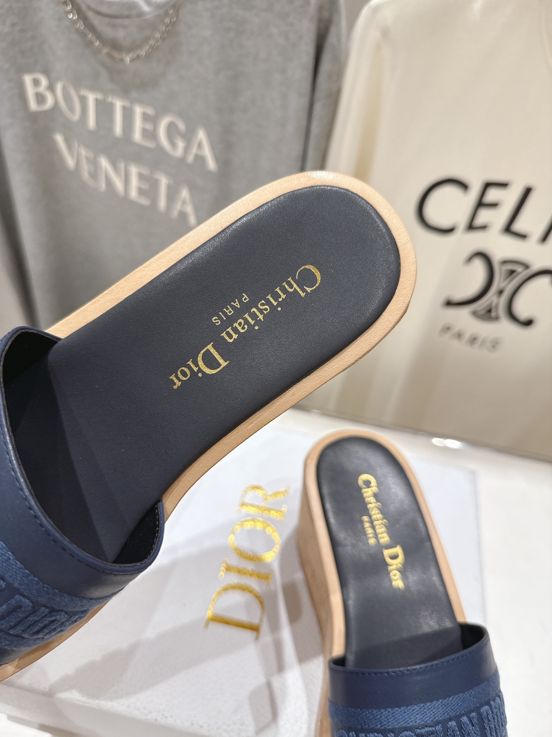 高版本出厂 Dior*迪奥F036 D家2026ss春夏新款仙女风坡跟厚底拖鞋1:1原版复刻 市面上最高