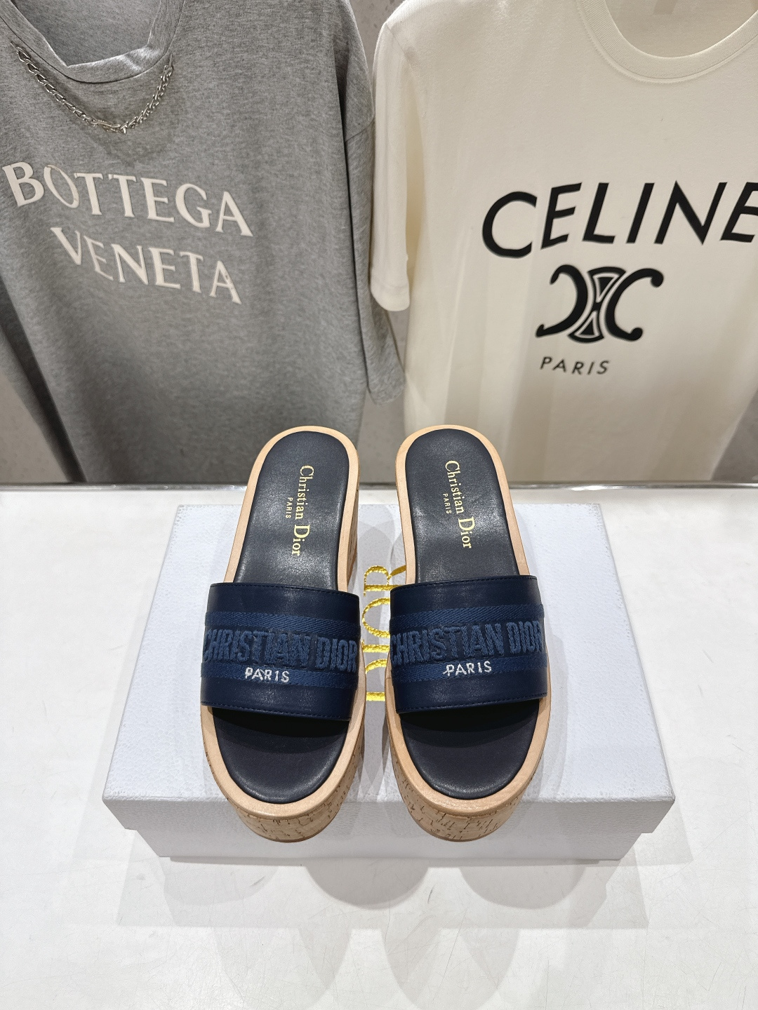 高版本出厂 Dior*迪奥F036 D家2026ss春夏新款仙女风坡跟厚底拖鞋1:1原版复刻 市面上最高