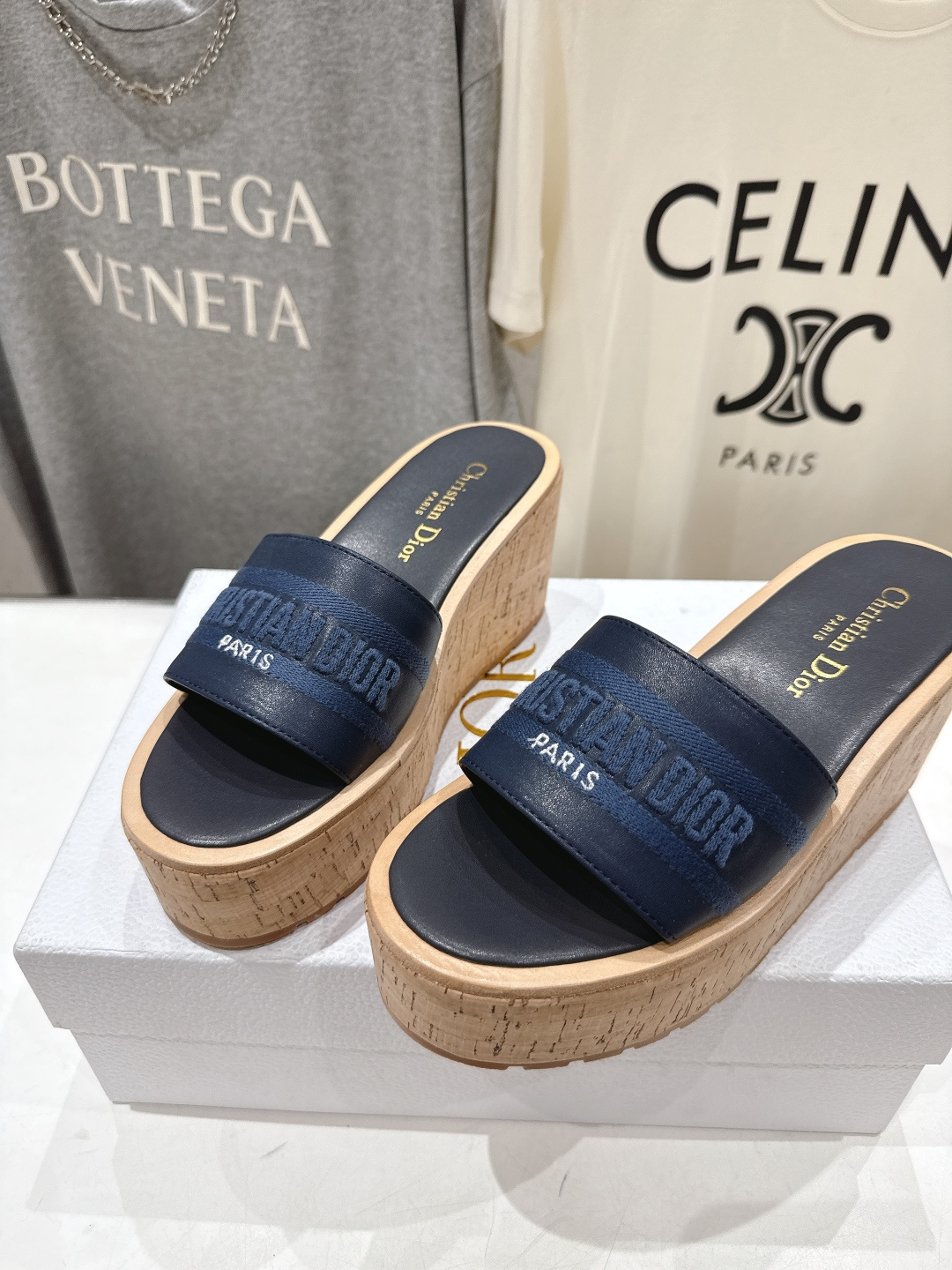 高版本出厂 Dior*迪奥F036 D家2026ss春夏新款仙女风坡跟厚底拖鞋1:1原版复刻 市面上最高