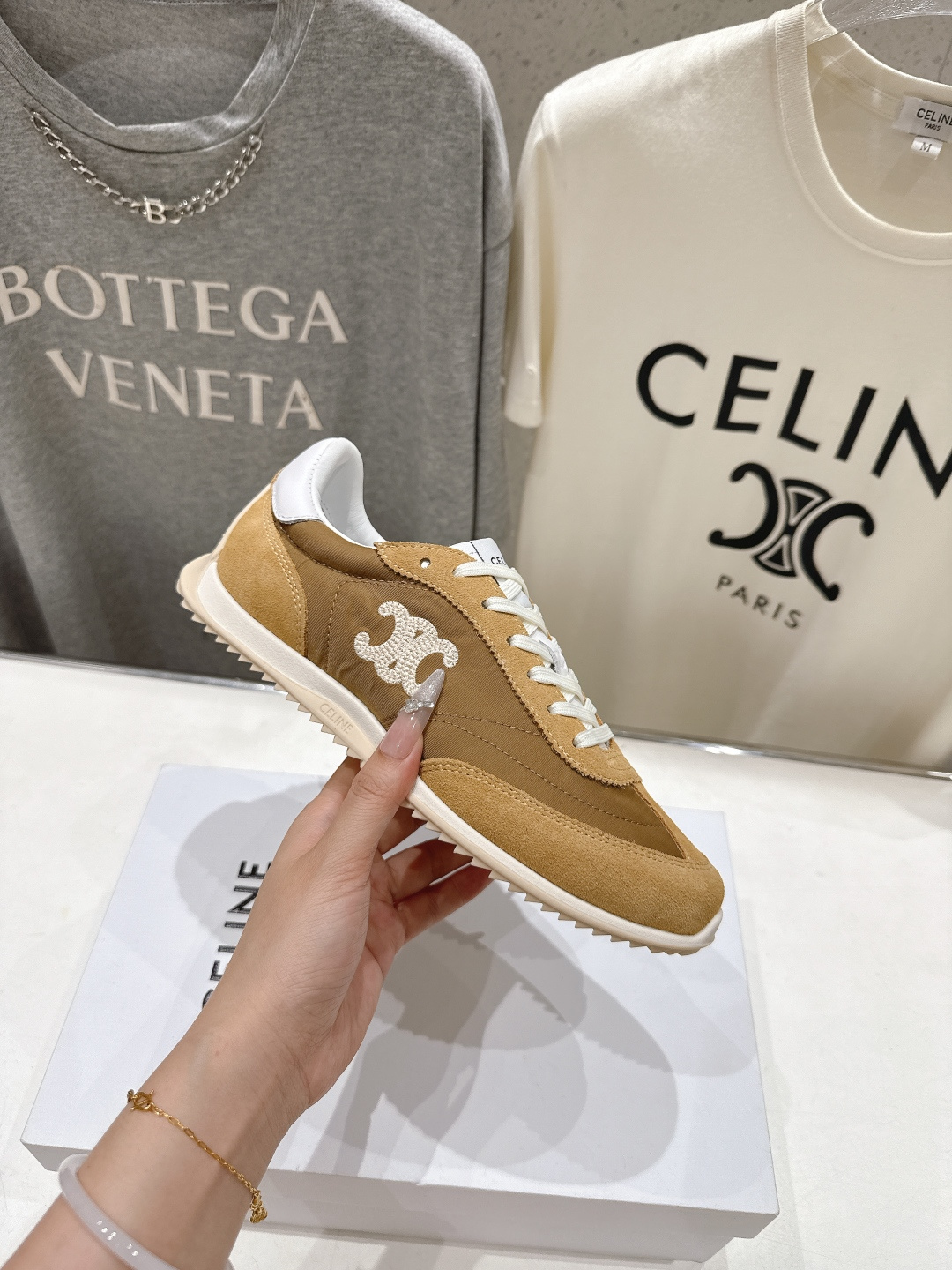 高版本出厂 CELINE*思琳赛琳F0376 2026ss新款徽标系带阿甘鞋休闲运动鞋小白鞋简单舒服，干