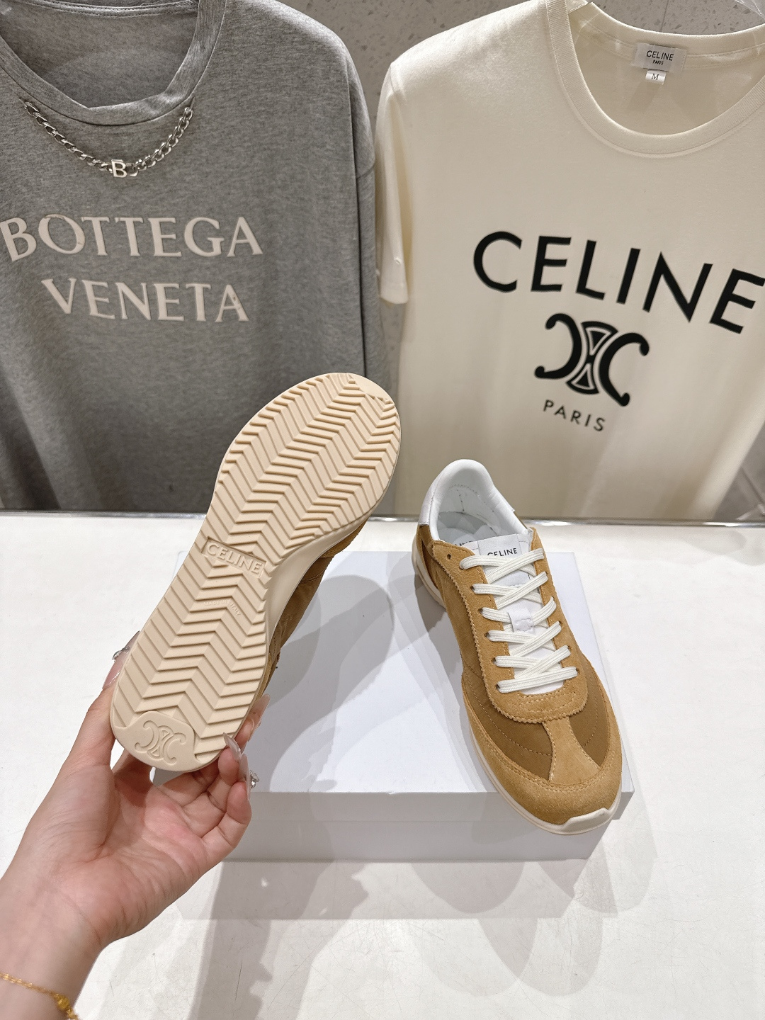 高版本出厂 CELINE*思琳赛琳F0376 2026ss新款徽标系带阿甘鞋休闲运动鞋小白鞋简单舒服，干