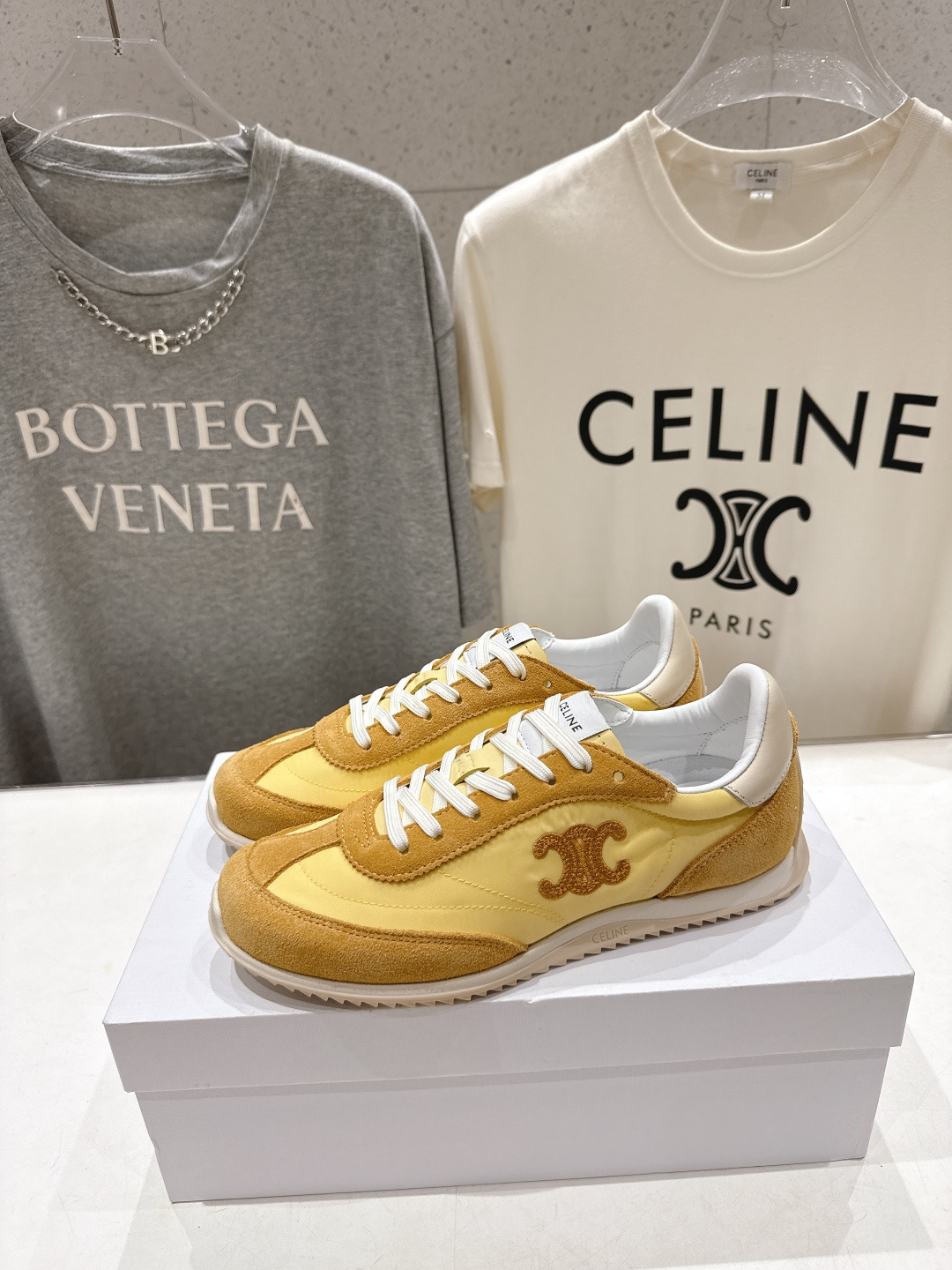 高版本出厂 CELINE*思琳赛琳F0376 2026ss新款徽标系带阿甘鞋休闲运动鞋小白鞋简单舒服，干