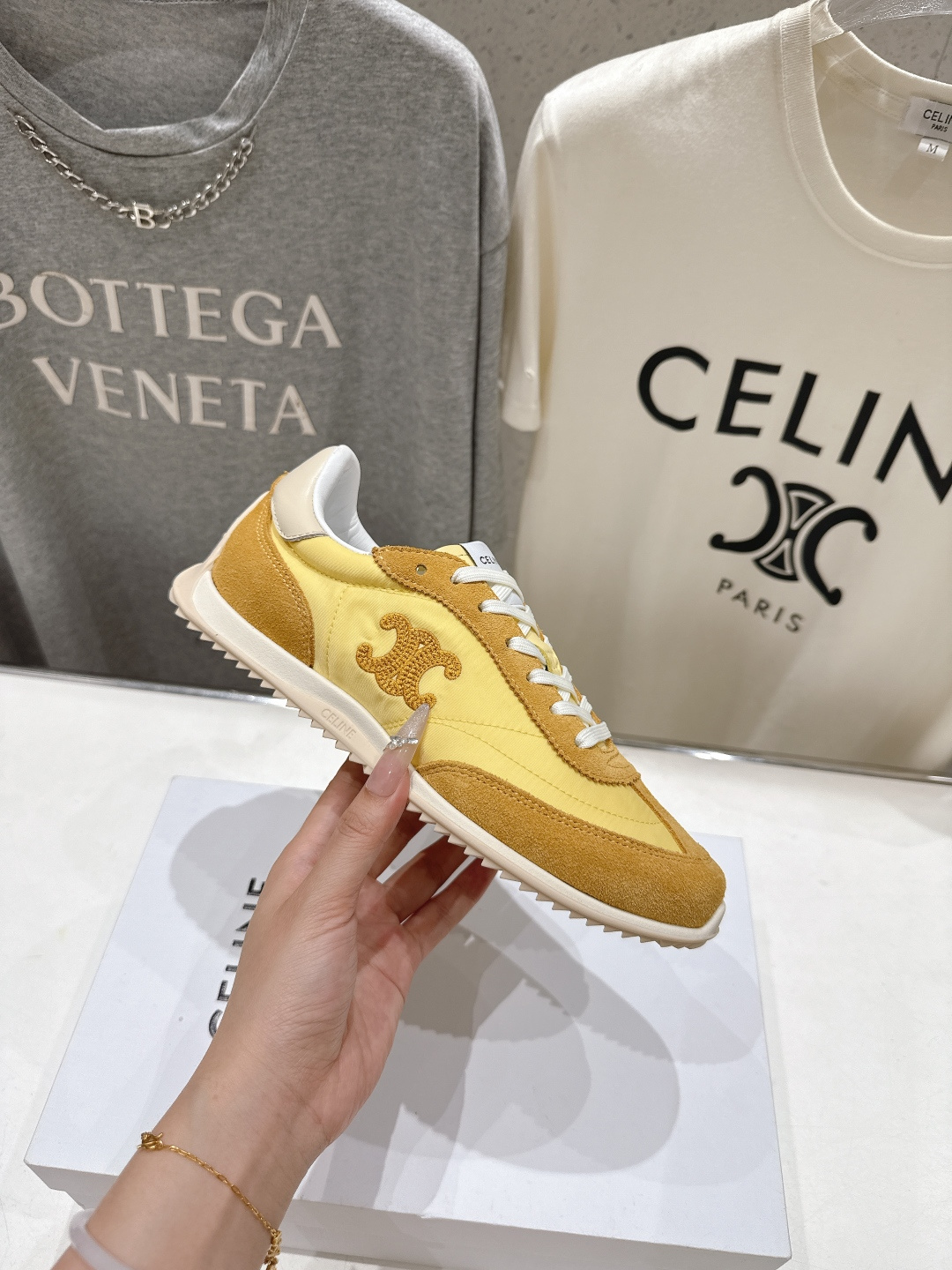 高版本出厂 CELINE*思琳赛琳F0376 2026ss新款徽标系带阿甘鞋休闲运动鞋小白鞋简单舒服，干