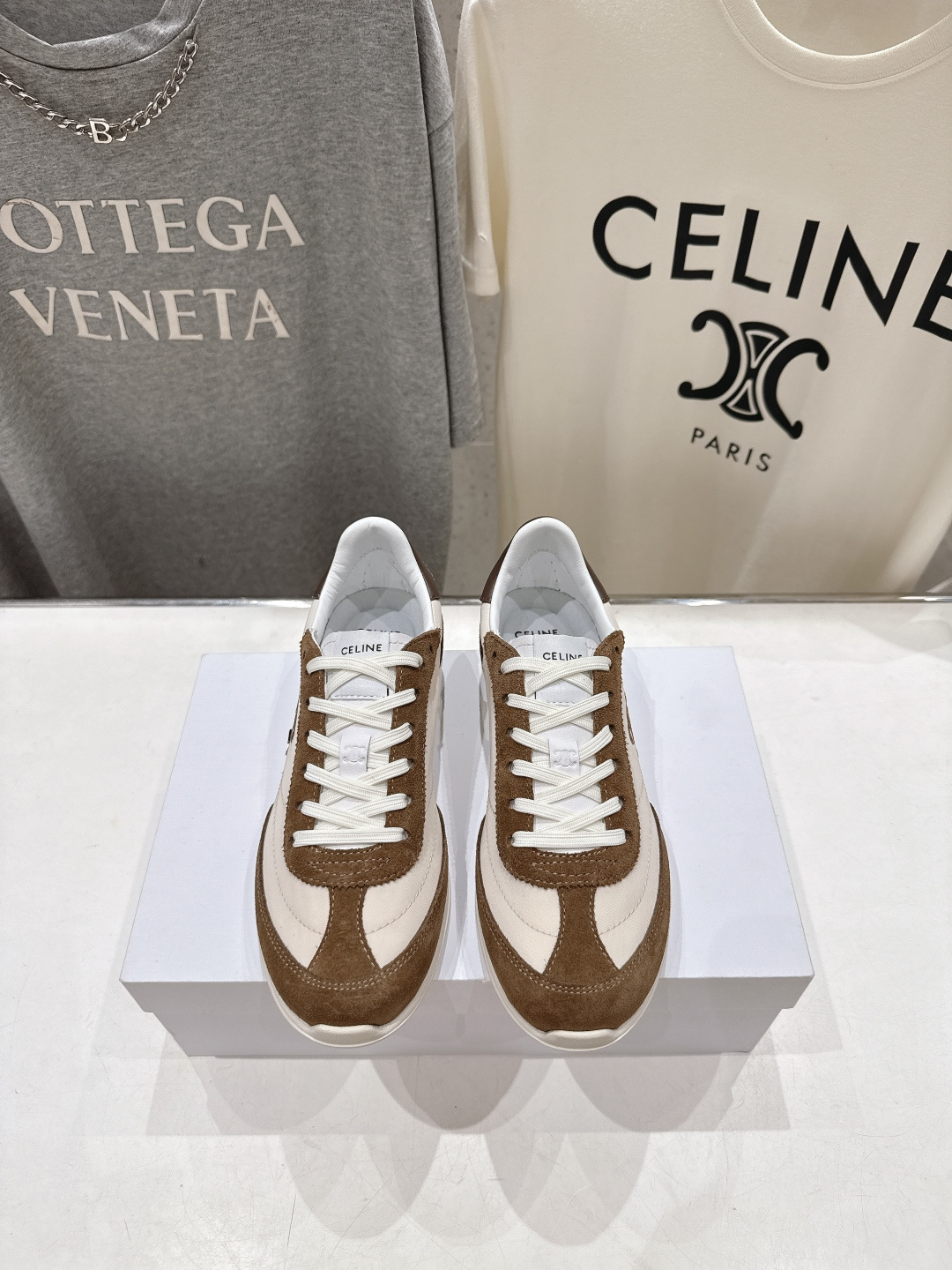 高版本出厂 CELINE*思琳赛琳F0376 2026ss新款徽标系带阿甘鞋休闲运动鞋小白鞋简单舒服，干