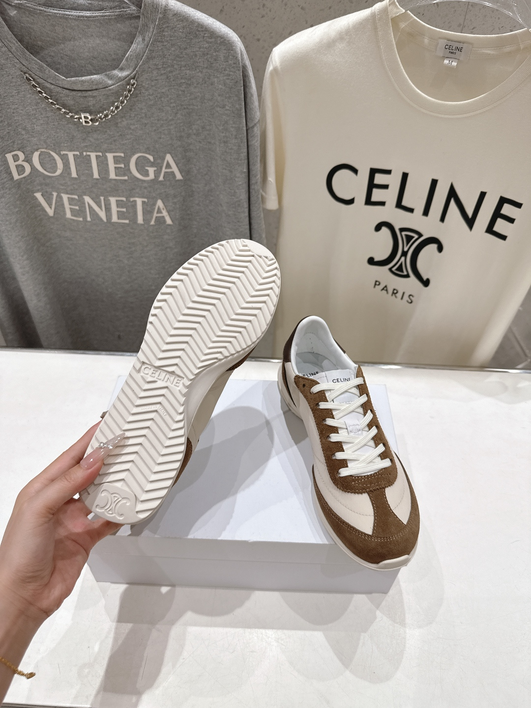 高版本出厂 CELINE*思琳赛琳F0376 2026ss新款徽标系带阿甘鞋休闲运动鞋小白鞋简单舒服，干