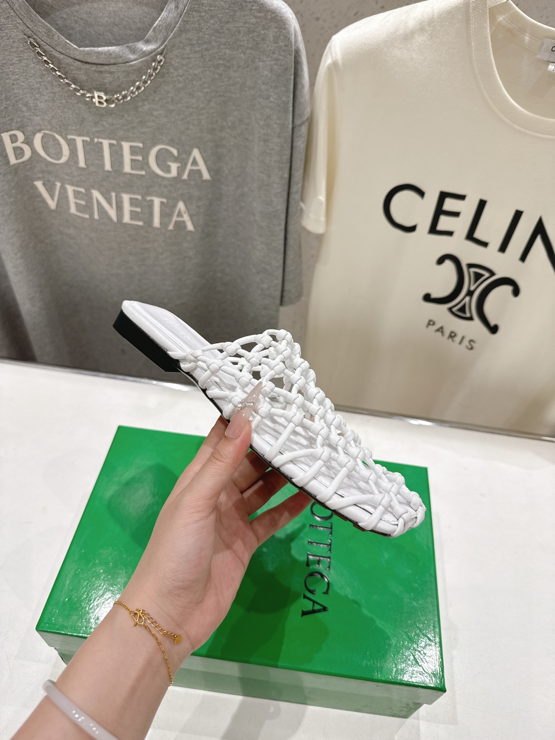 高版本出厂 Bottega Veneta/BV F065 2026ss夏季新款Riva Mule 女士平