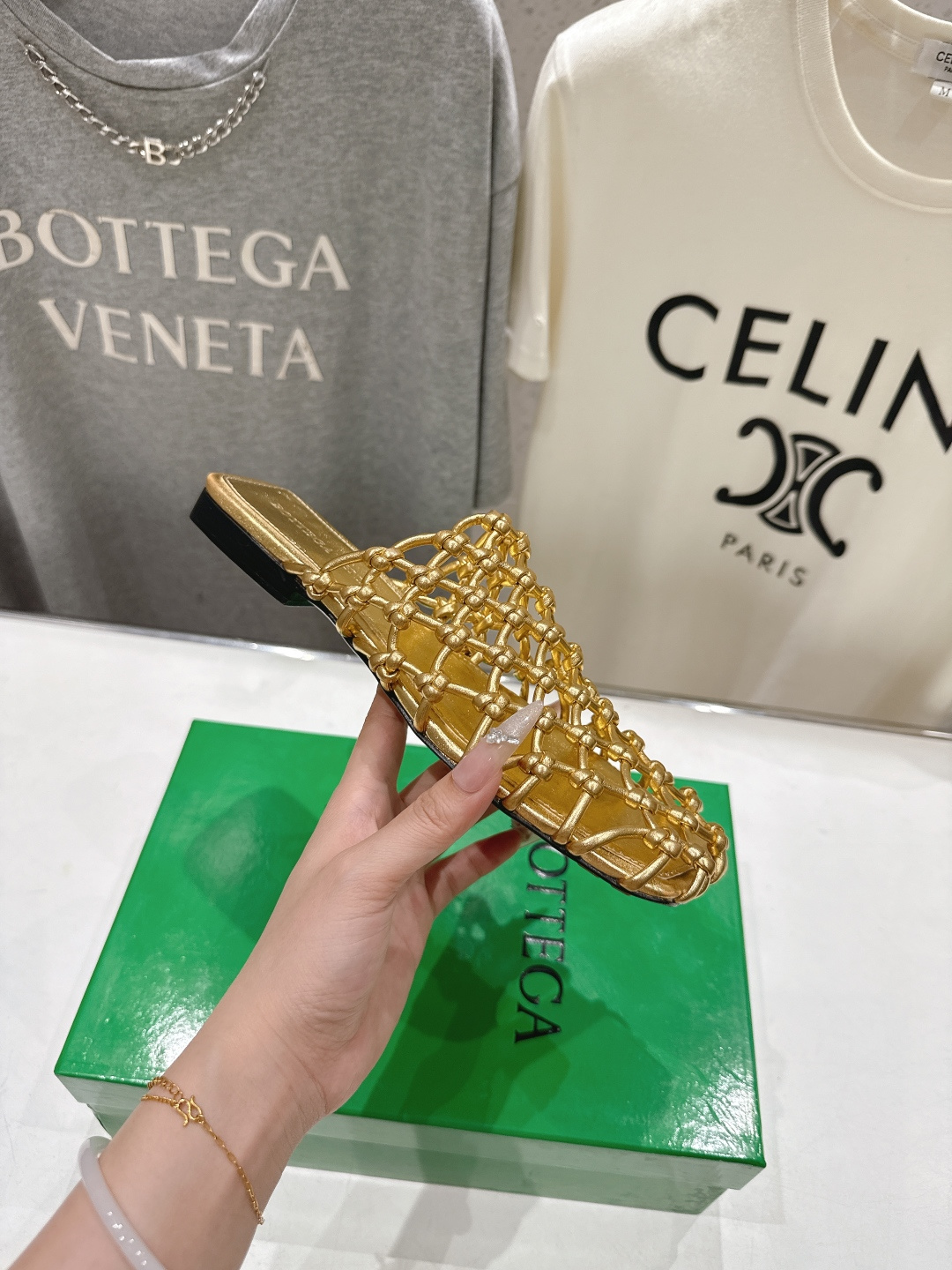 高版本出厂 Bottega Veneta/BV F065 2026ss夏季新款Riva Mule 女士平