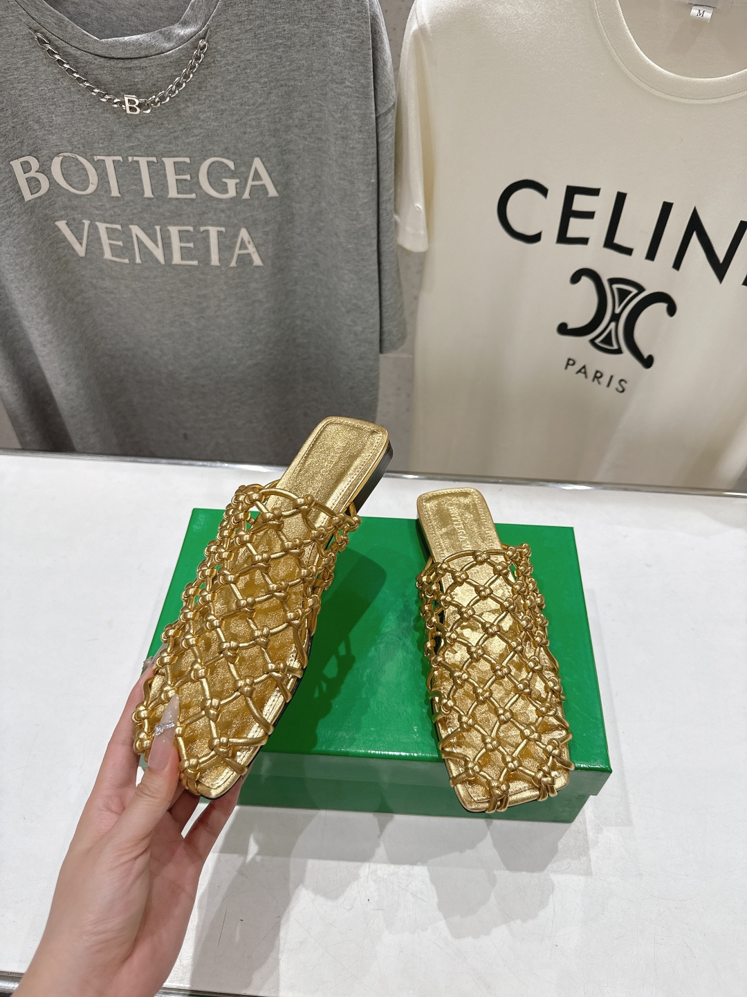 高版本出厂 Bottega Veneta/BV F065 2026ss夏季新款Riva Mule 女士平