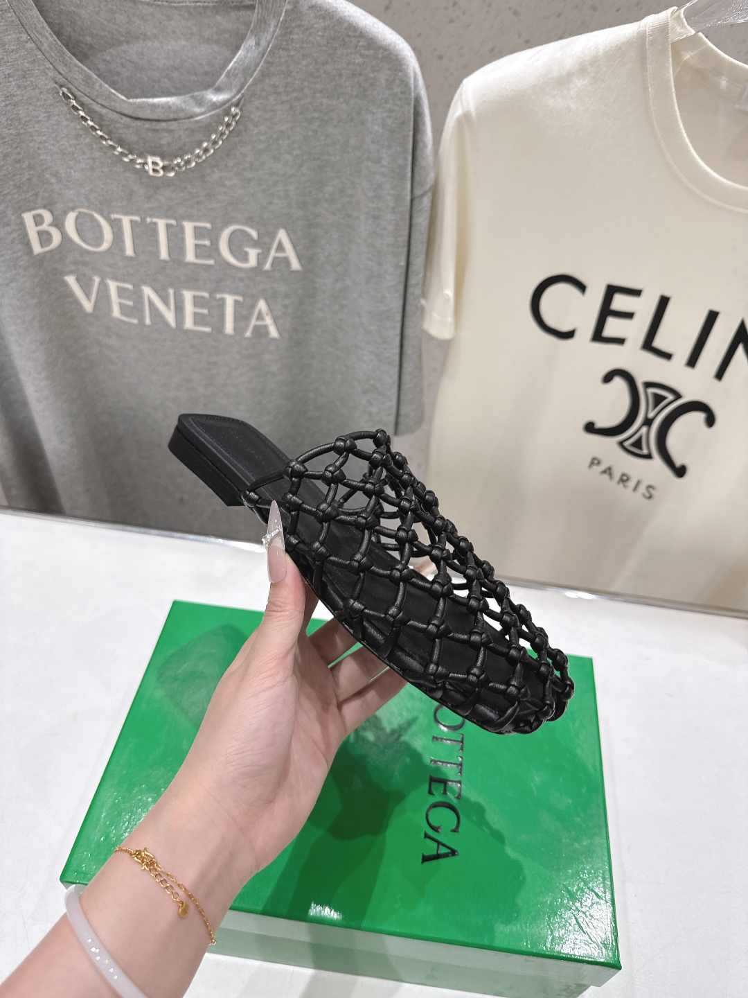 高版本出厂 Bottega Veneta/BV F065 2026ss夏季新款Riva Mule 女士平