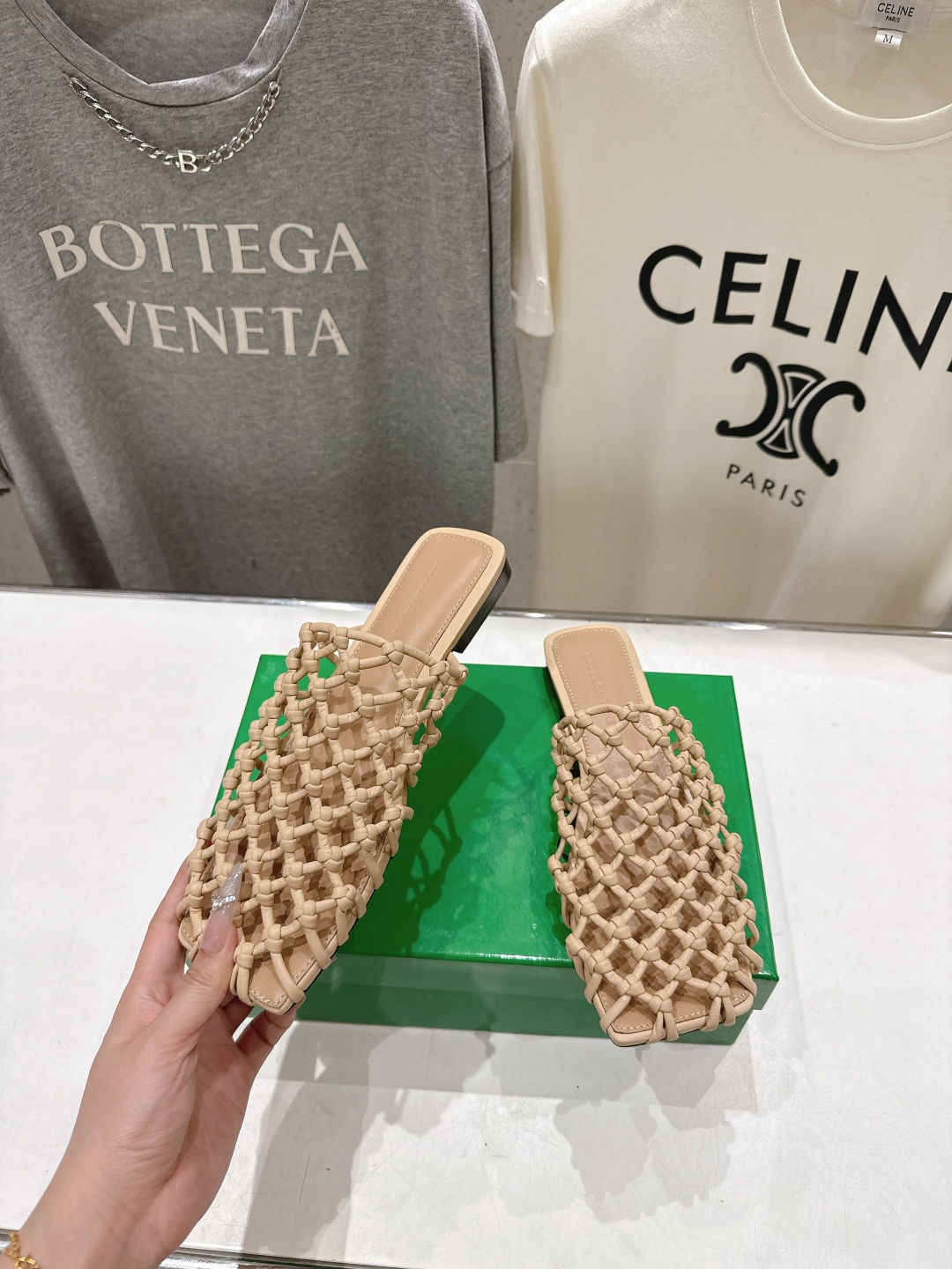 高版本出厂 Bottega Veneta/BV F065 2026ss夏季新款Riva Mule 女士平
