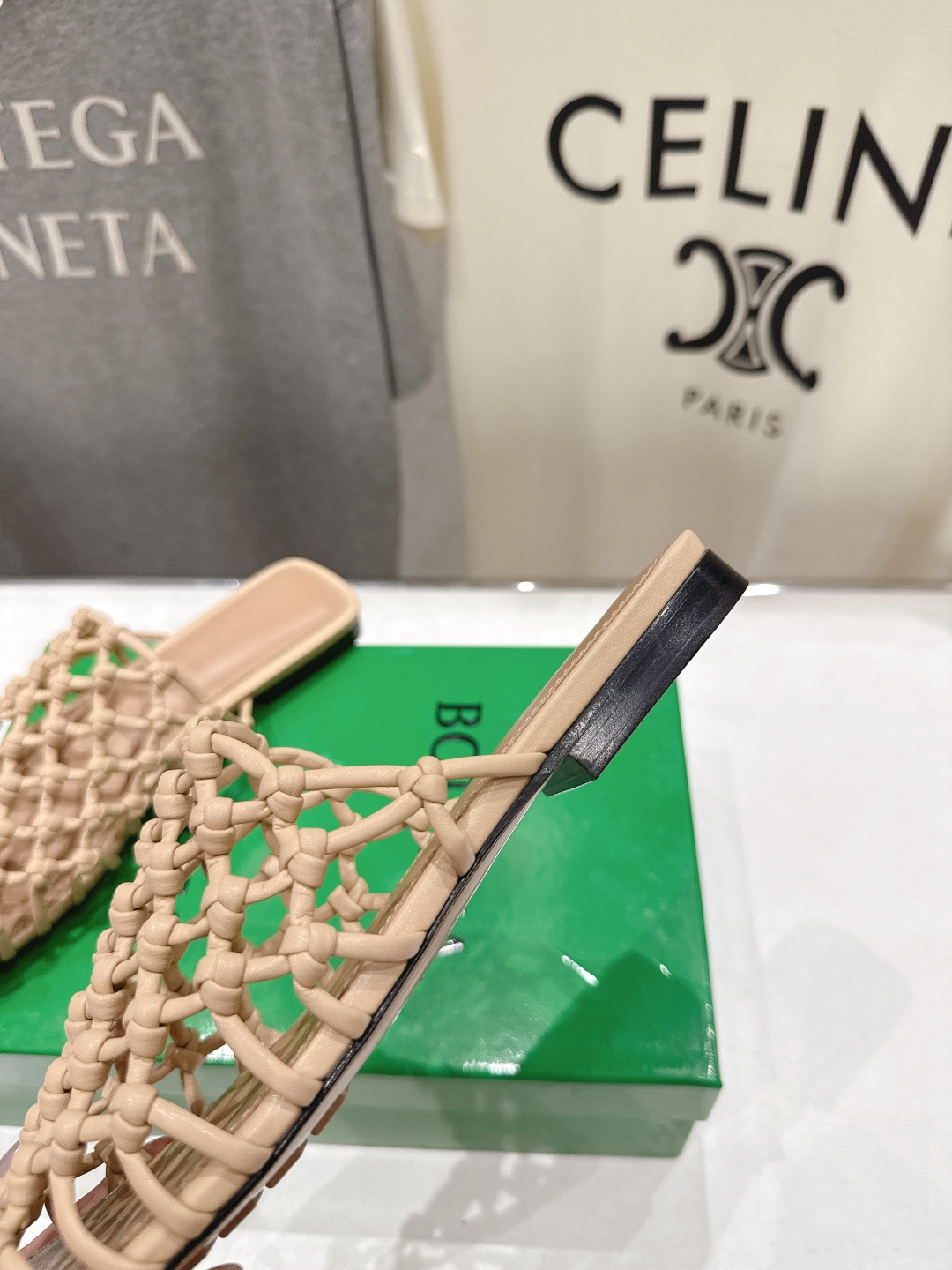 高版本出厂 Bottega Veneta/BV F065 2026ss夏季新款Riva Mule 女士平