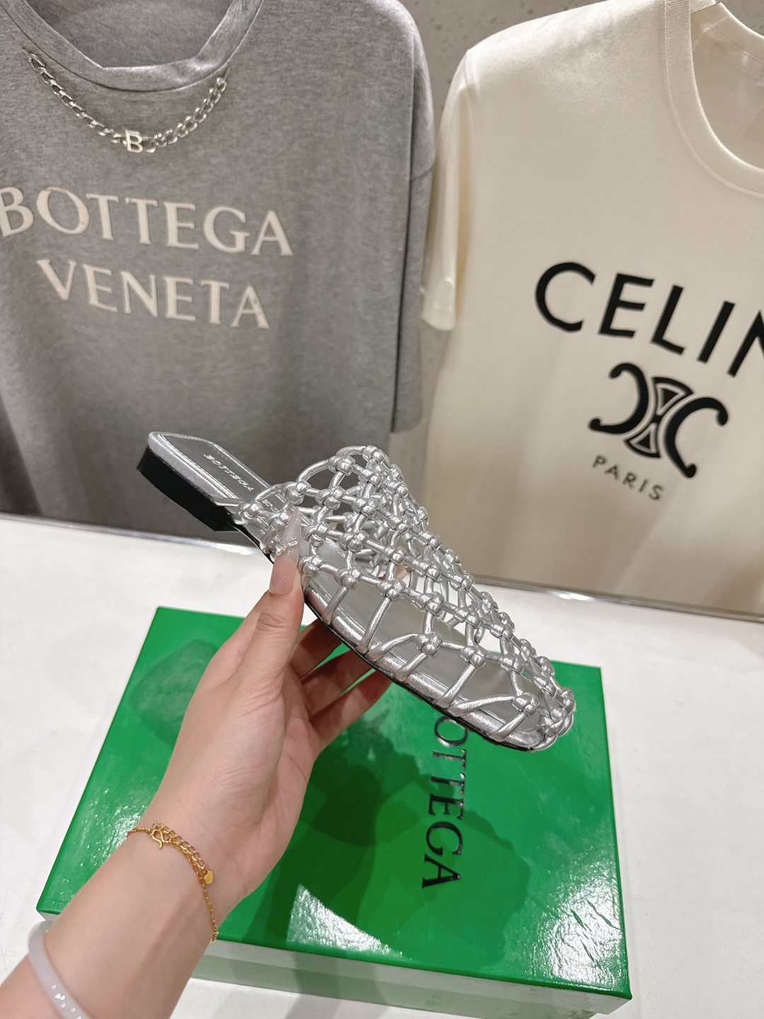 高版本出厂 Bottega Veneta/BV F065 2026ss夏季新款Riva Mule 女士平