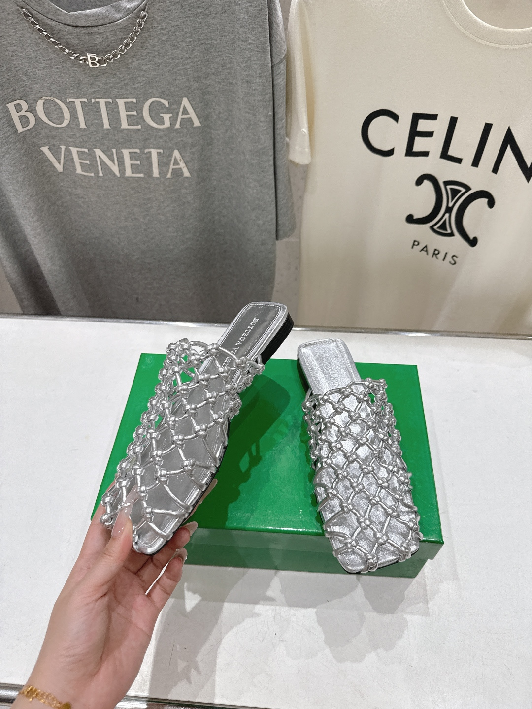 高版本出厂 Bottega Veneta/BV F065 2026ss夏季新款Riva Mule 女士平