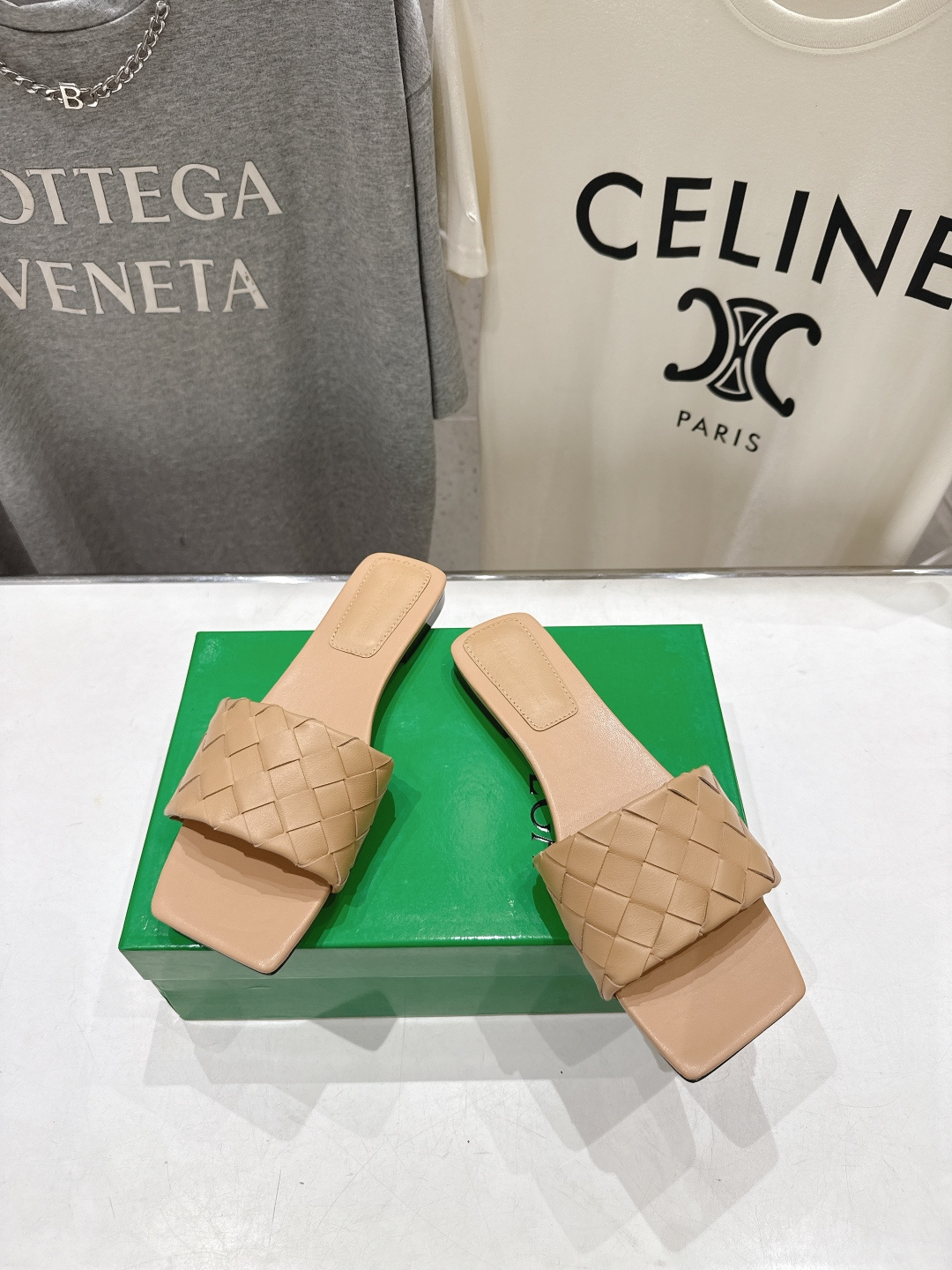 高版本出厂 Bottega Veneta/BV F065 2026ss夏季新款Parco Mule女士平