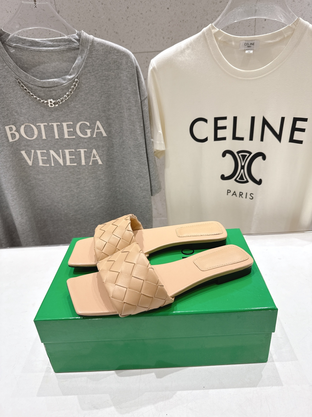 高版本出厂 Bottega Veneta/BV F065 2026ss夏季新款Parco Mule女士平