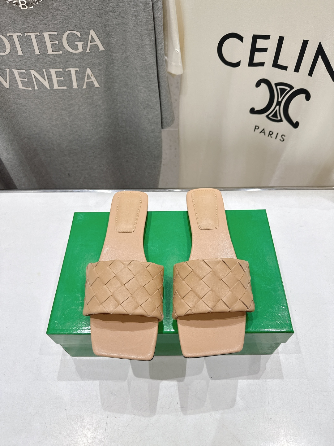 高版本出厂 Bottega Veneta/BV F065 2026ss夏季新款Parco Mule女士平