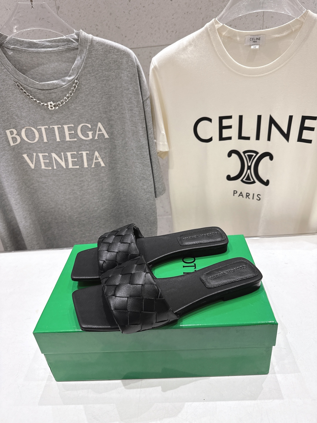 高版本出厂 Bottega Veneta/BV F065 2026ss夏季新款Parco Mule女士平