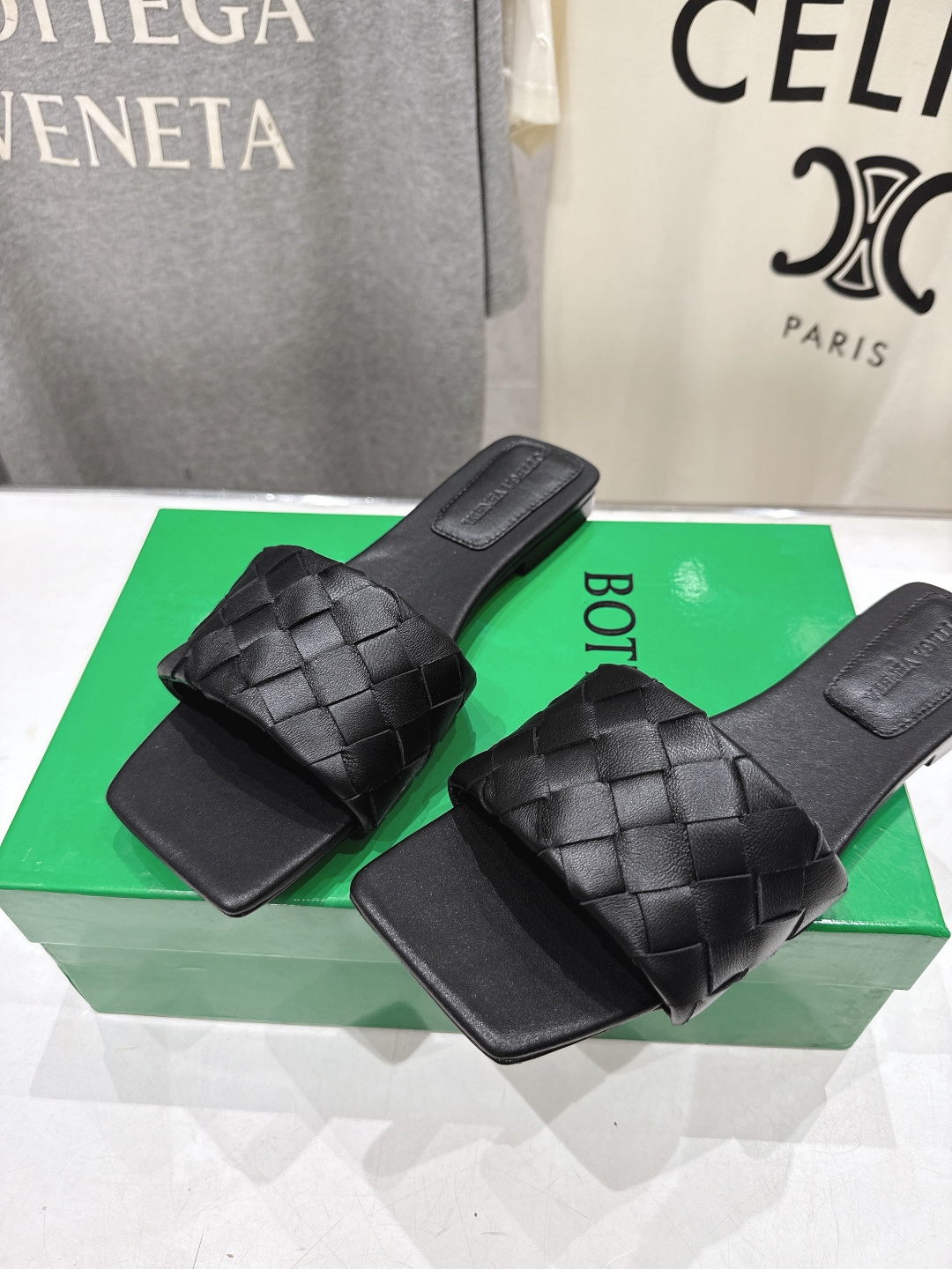 高版本出厂 Bottega Veneta/BV F065 2026ss夏季新款Parco Mule女士平