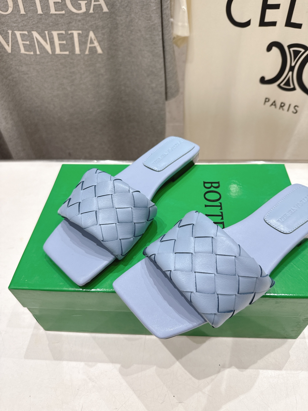 高版本出厂 Bottega Veneta/BV F065 2026ss夏季新款Parco Mule女士平