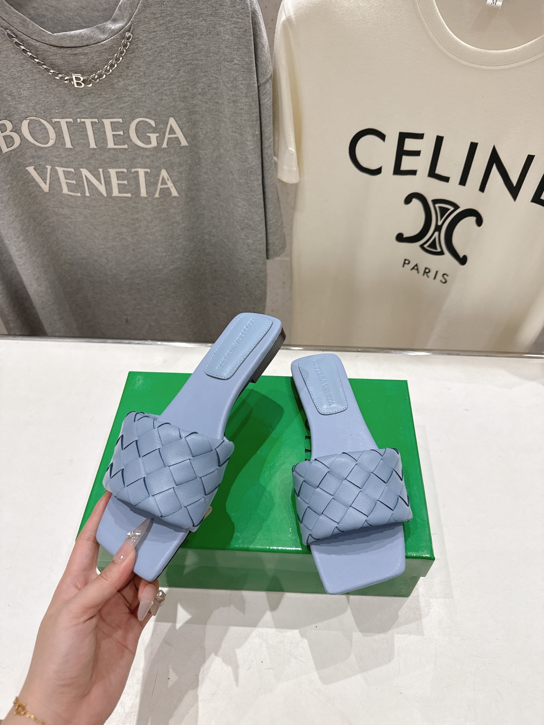 高版本出厂 Bottega Veneta/BV F065 2026ss夏季新款Parco Mule女士平