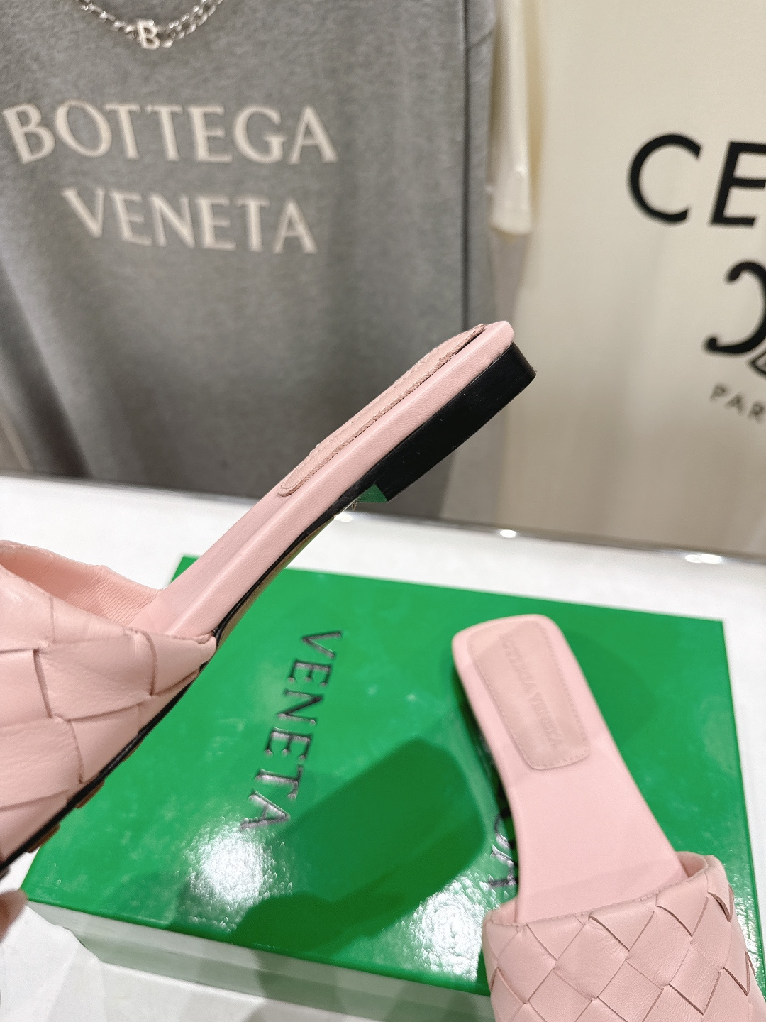 高版本出厂 Bottega Veneta/BV F065 2026ss夏季新款Parco Mule女士平