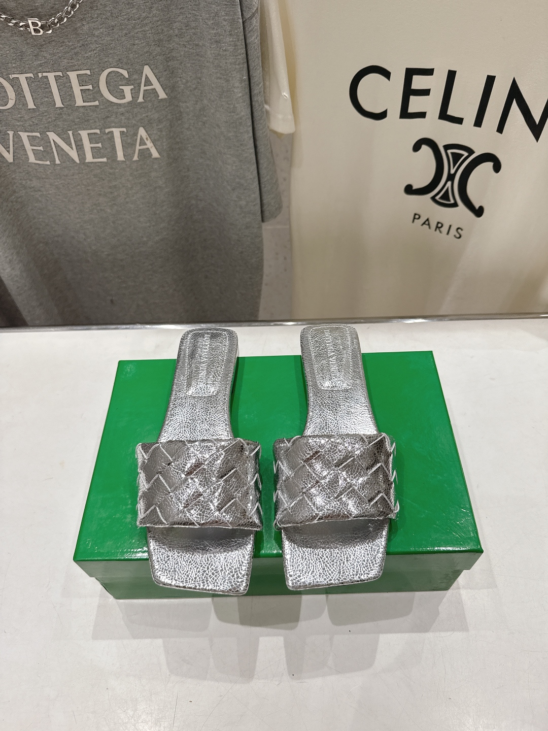 高版本出厂 Bottega Veneta/BV F065 2026ss夏季新款Parco Mule女士平