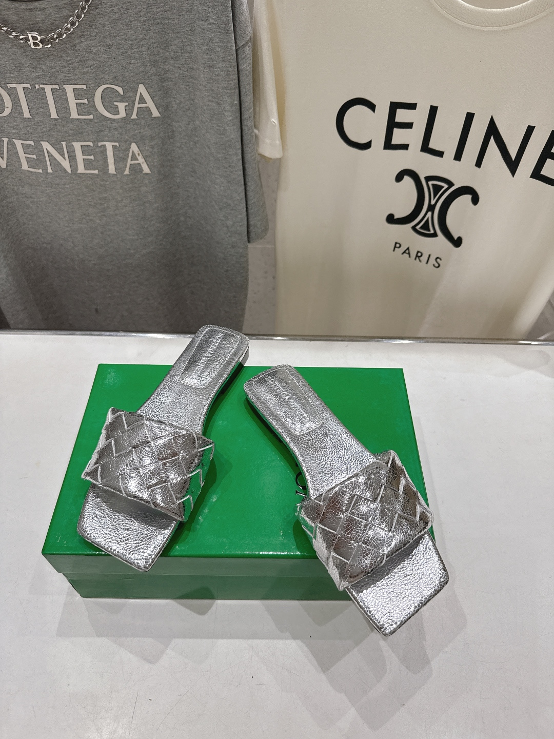 高版本出厂 Bottega Veneta/BV F065 2026ss夏季新款Parco Mule女士平