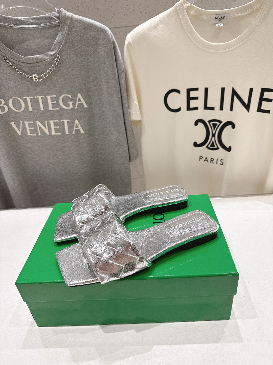 高版本出厂 Bottega Veneta/BV F065 2026ss夏季新款Parco Mule女士平