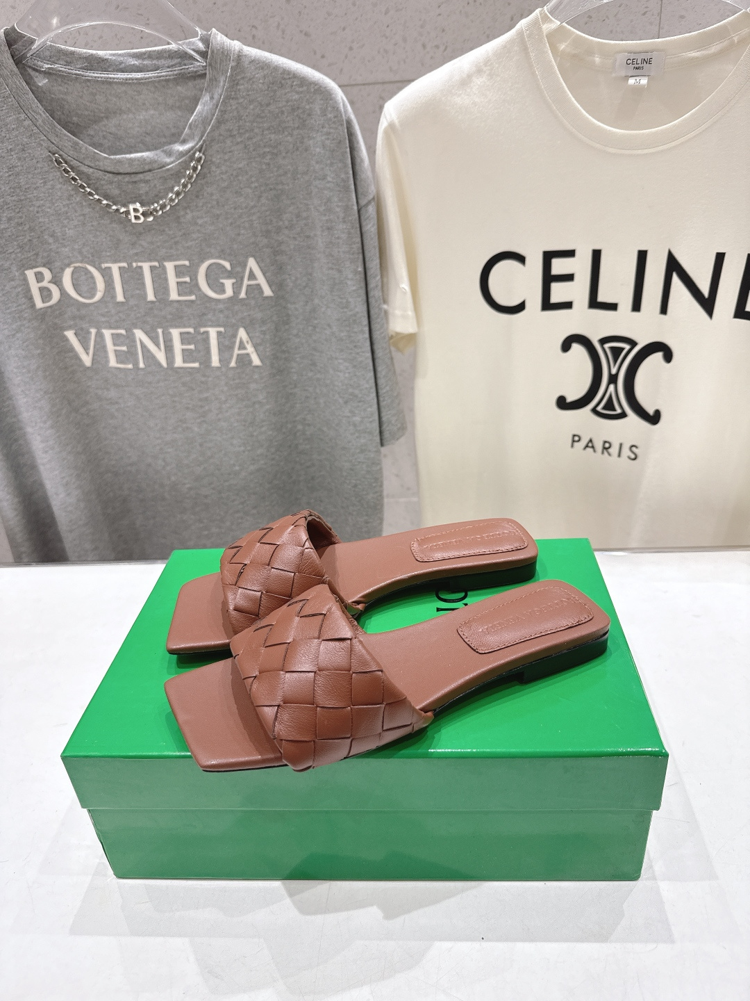高版本出厂 Bottega Veneta/BV F065 2026ss夏季新款Parco Mule女士平