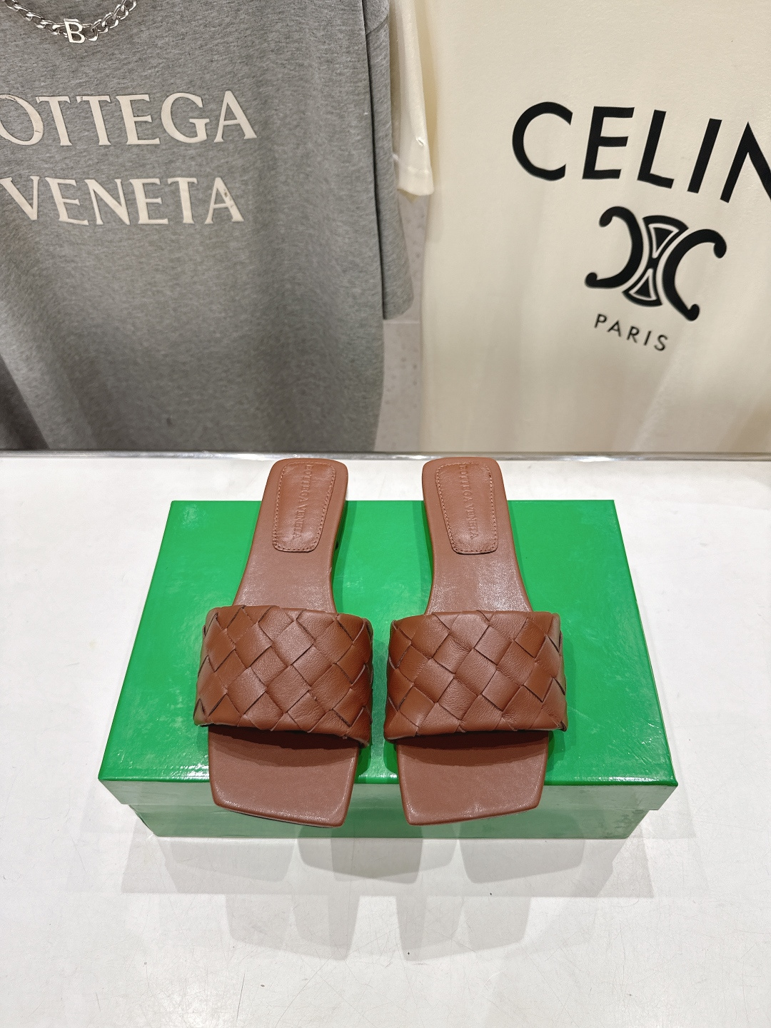 高版本出厂 Bottega Veneta/BV F065 2026ss夏季新款Parco Mule女士平