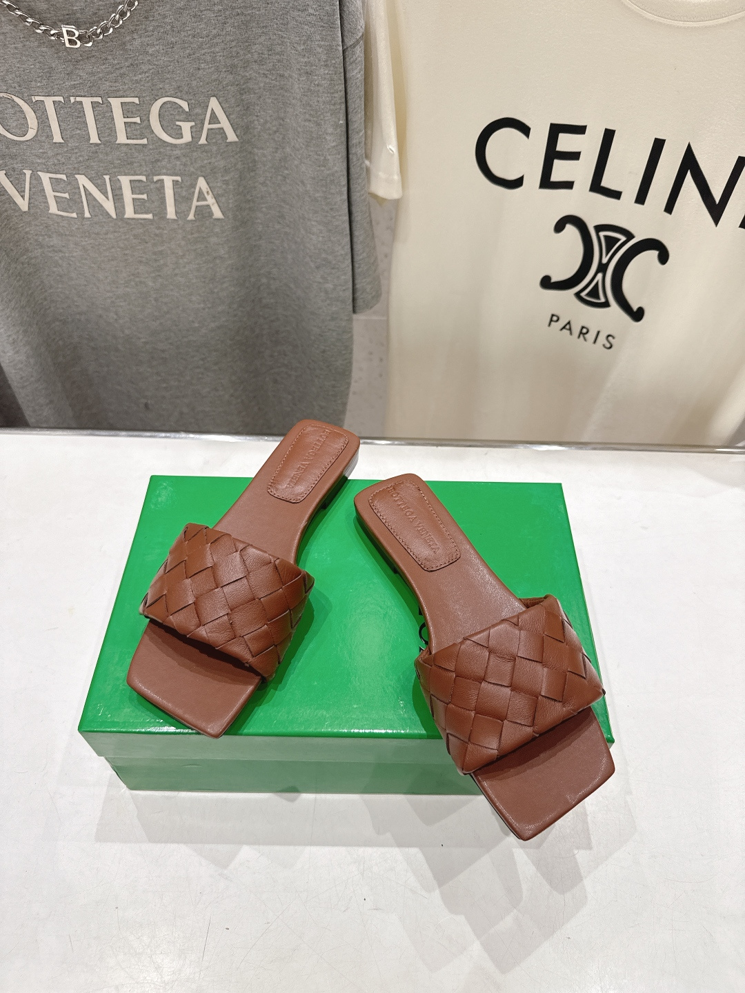 高版本出厂 Bottega Veneta/BV F065 2026ss夏季新款Parco Mule女士平