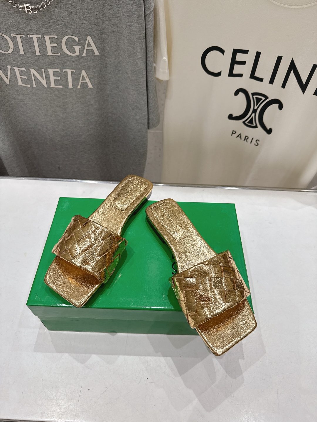 高版本出厂 Bottega Veneta/BV F065 2026ss夏季新款Parco Mule女士平