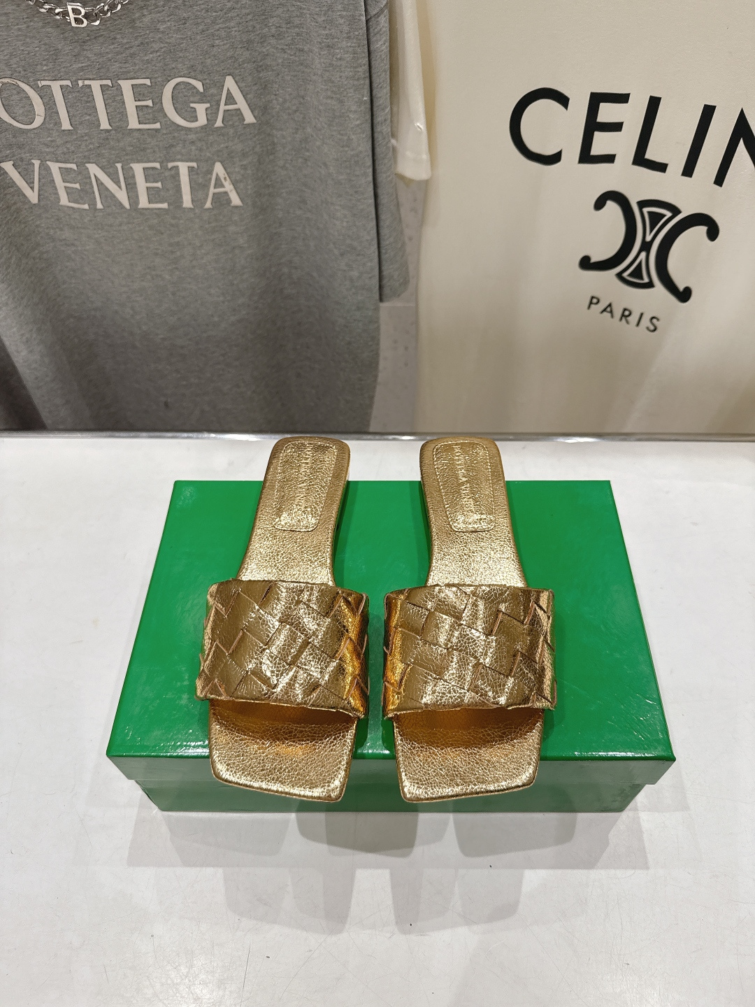 高版本出厂 Bottega Veneta/BV F065 2026ss夏季新款Parco Mule女士平