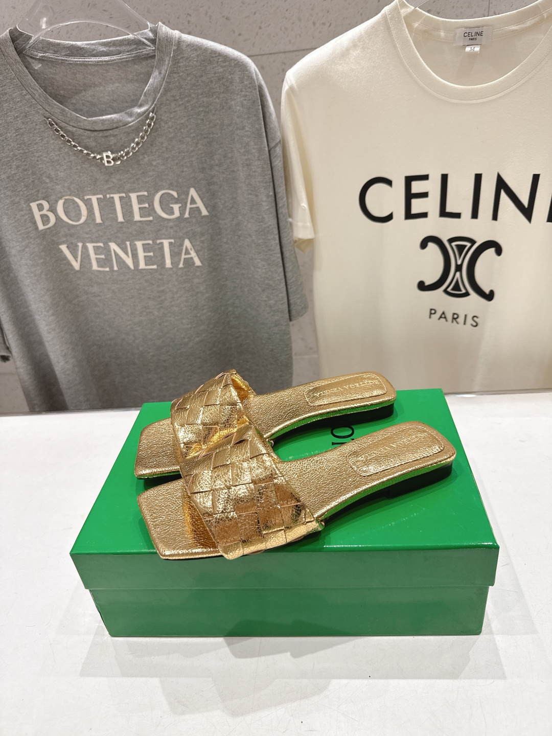 高版本出厂 Bottega Veneta/BV F065 2026ss夏季新款Parco Mule女士平