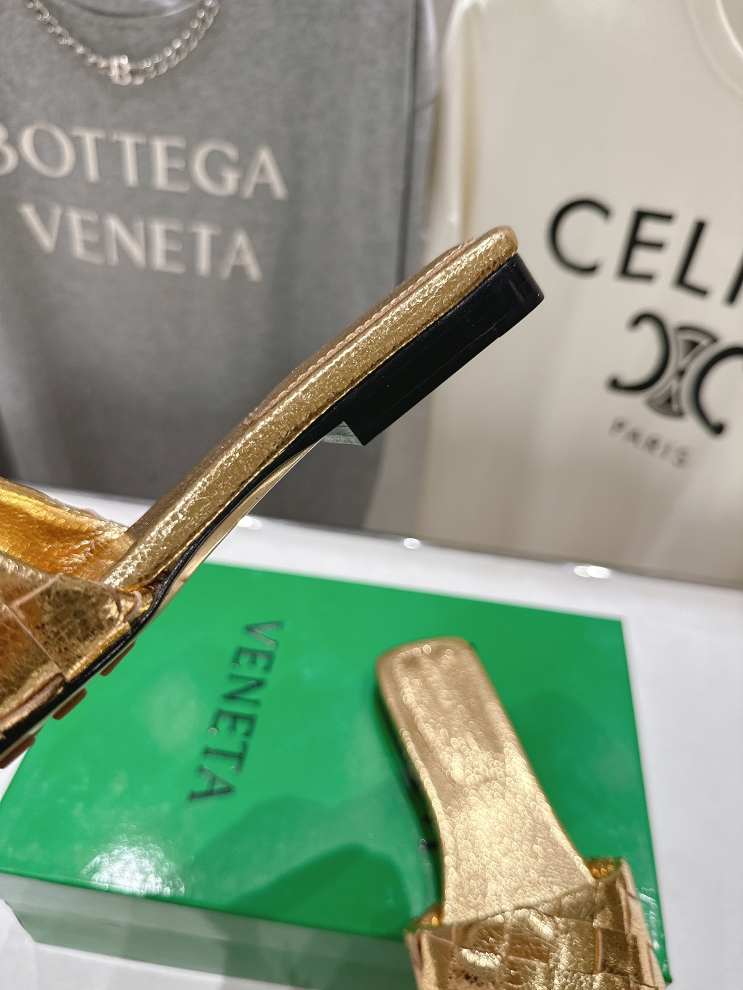 高版本出厂 Bottega Veneta/BV F065 2026ss夏季新款Parco Mule女士平