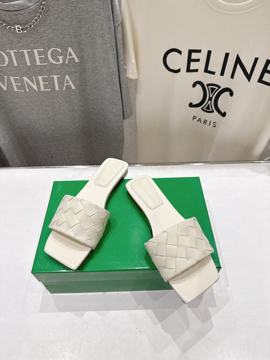 高版本出厂 Bottega Veneta/BV F065 2026ss夏季新款Parco Mule女士平