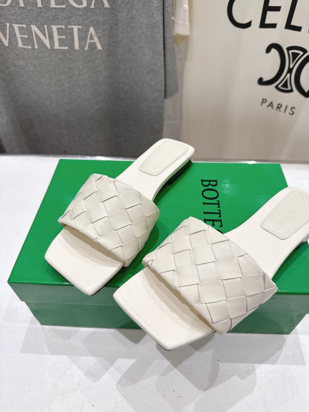 高版本出厂 Bottega Veneta/BV F065 2026ss夏季新款Parco Mule女士平