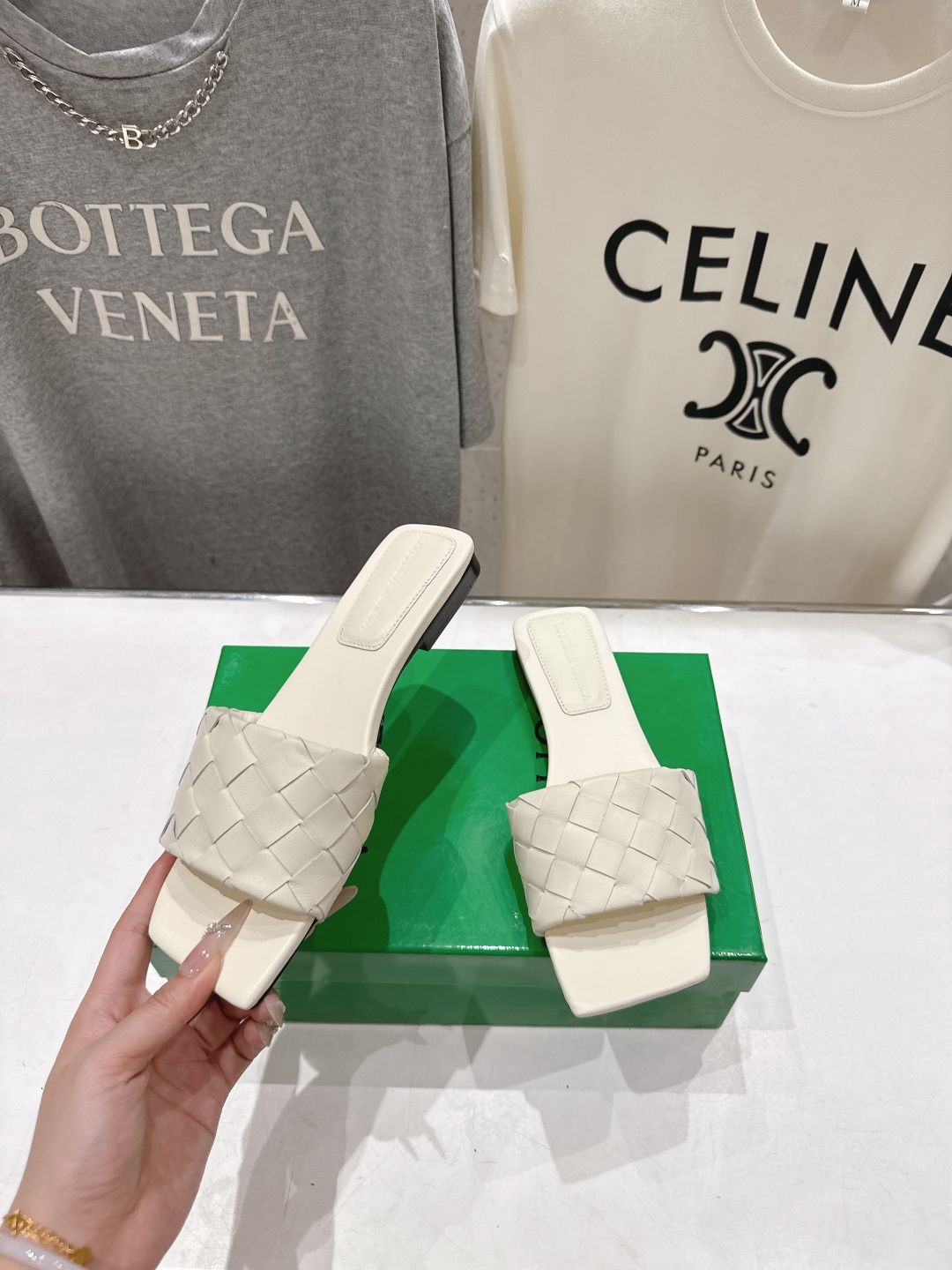 高版本出厂 Bottega Veneta/BV F065 2026ss夏季新款Parco Mule女士平