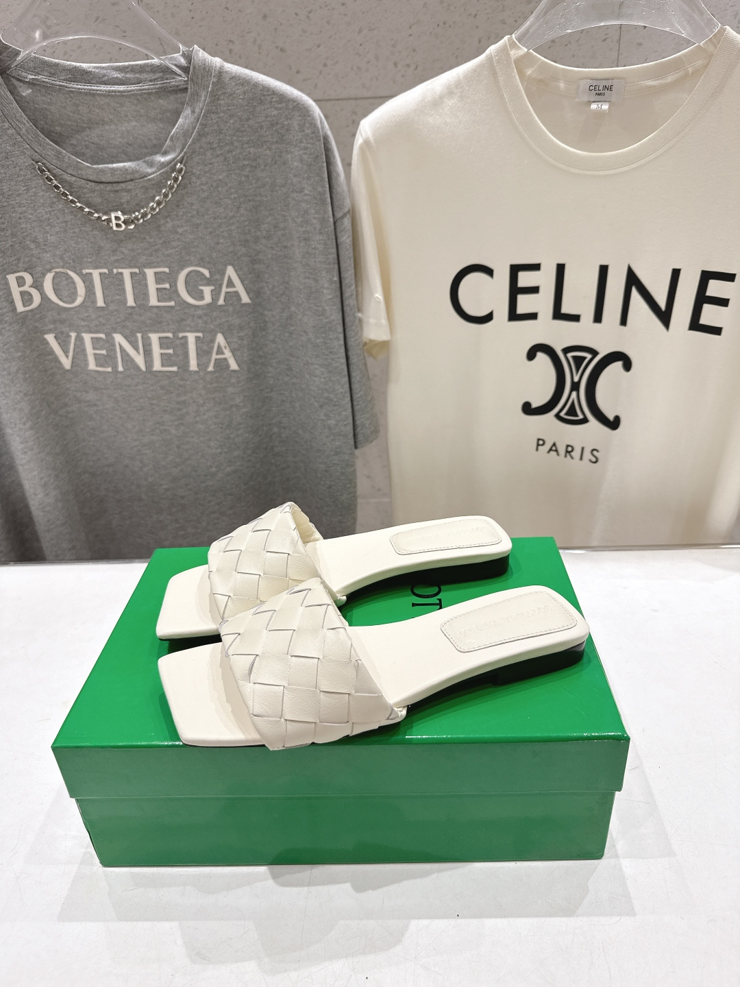 高版本出厂 Bottega Veneta/BV F065 2026ss夏季新款Parco Mule女士平