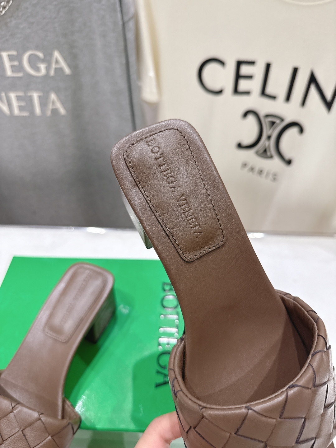 高版本出厂 高跟 Bottega Veneta/BV F065 2026ss夏季新款Parco Mule