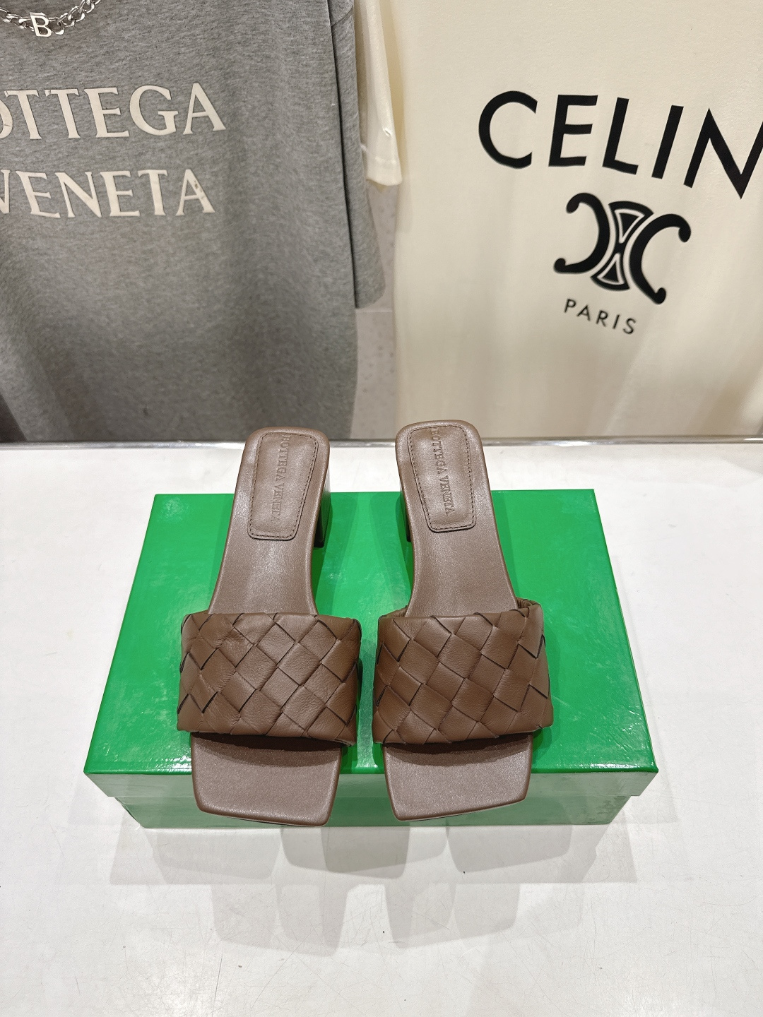 高版本出厂 高跟 Bottega Veneta/BV F065 2026ss夏季新款Parco Mule