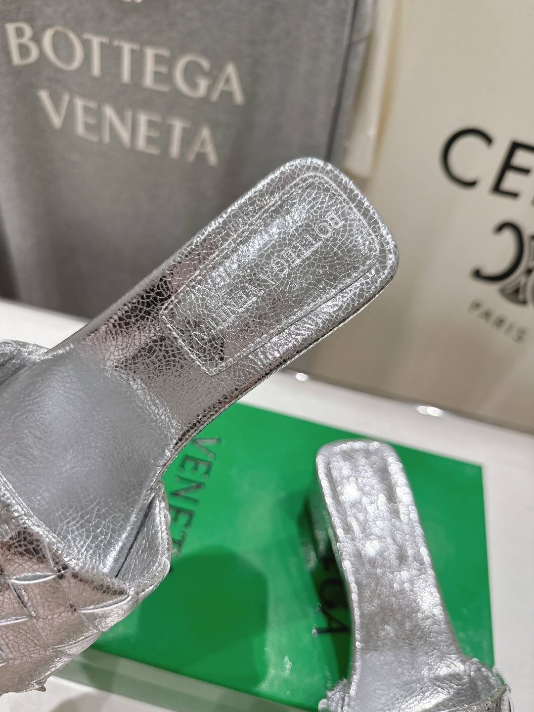 高版本出厂 高跟 Bottega Veneta/BV F065 2026ss夏季新款Parco Mule