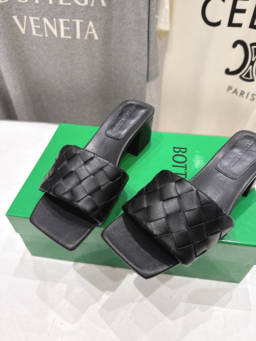 高版本出厂 高跟 Bottega Veneta/BV F065 2026ss夏季新款Parco Mule