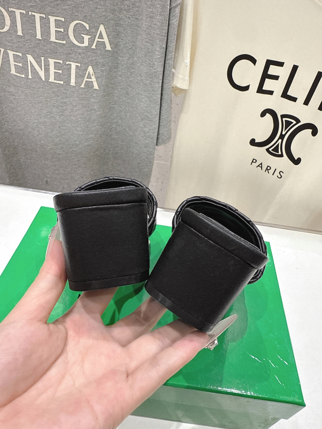 高版本出厂 高跟 Bottega Veneta/BV F065 2026ss夏季新款Parco Mule