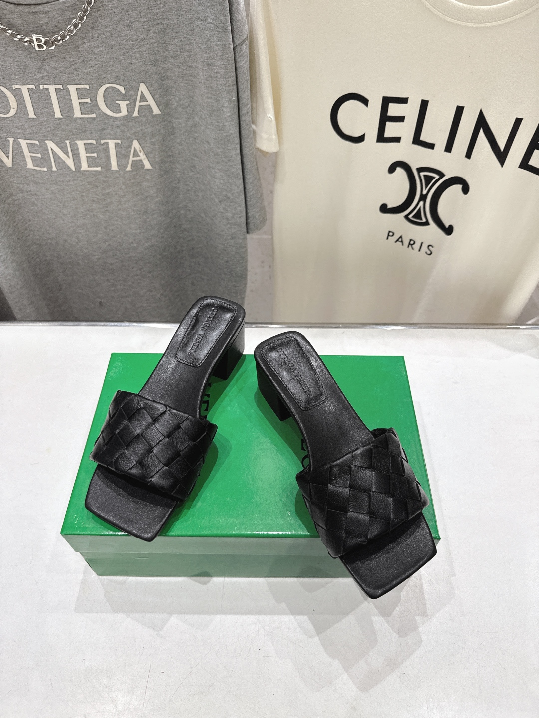 高版本出厂 高跟 Bottega Veneta/BV F065 2026ss夏季新款Parco Mule