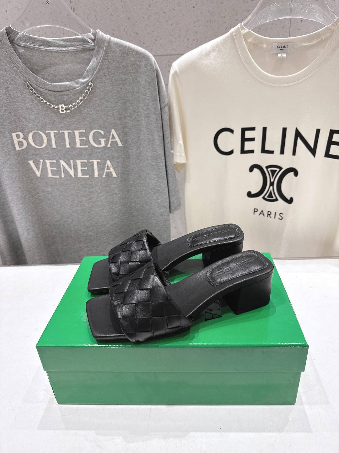 高版本出厂 高跟 Bottega Veneta/BV F065 2026ss夏季新款Parco Mule